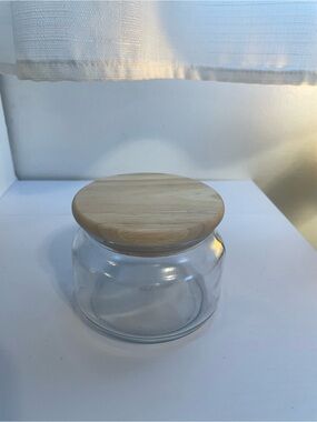 Jar with lid originally for a candle